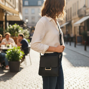 Gerry Weber Dark Green Gold Hardware Crossbody Bag VEGAN